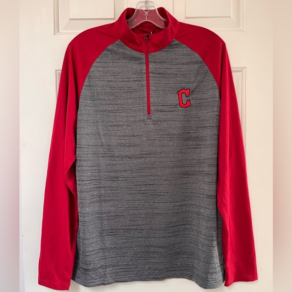 NWT Baseball Genuine Merchandise M Heather Grey / Crimson - Picture 2 of 13